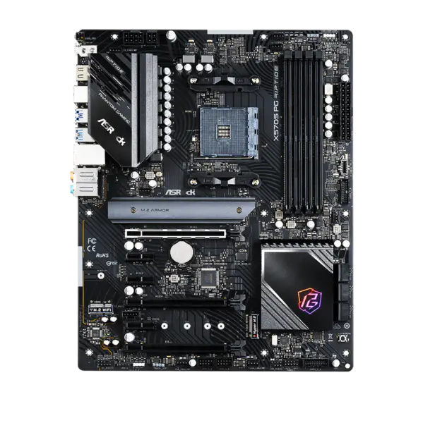 Placa-mãe AsRock Am4 2000 3000 4000 Série G 5000 e 5000 Série G X570s Pg Riptide