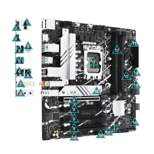 Placa-mãe Asus PRIME B760M-A AX D4