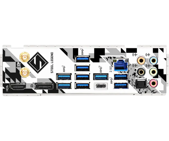Placa-mãe AsRock Z790 Steel Legend Wifi6 Ddr5 Memória Lga 1700 13ª Geração Z790 Steel Legend Wifi6 13600k 13700k