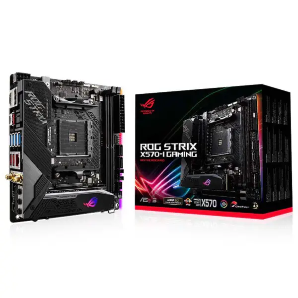 Placa-mãe Asus Rog Strix X570-i Gaming Ddr4 Argb Suporte de processador 5800x 5900x 5950x X570-i