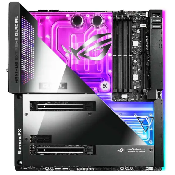 Placa-mãe Asus PC Ddr5 Cpu 12700 2700kf Intl Z690 Lga 1700 Placa-mãe Rog Z690 Extreme Glacial
