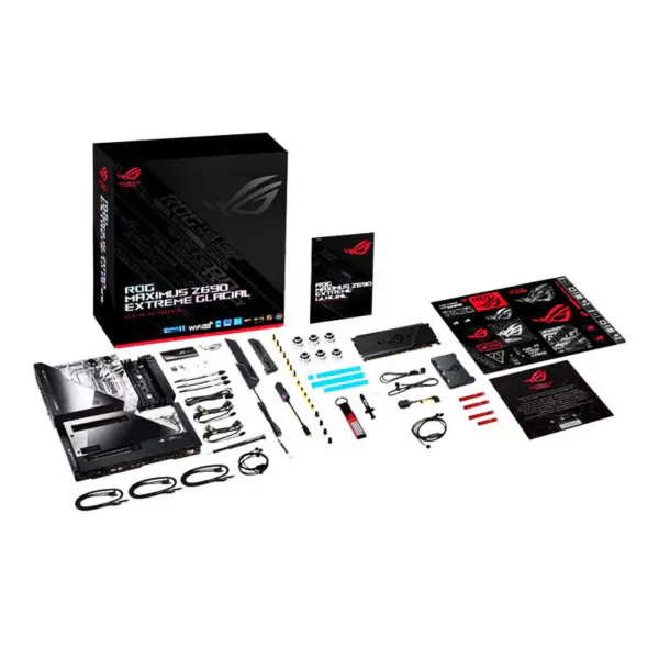 Placa-mãe Asus Rog Maximus Z690 Extreme Glacial Suporta Memória D5 Cpu 12900k Intl Z690 Lga1700 Placa-mãe Asus