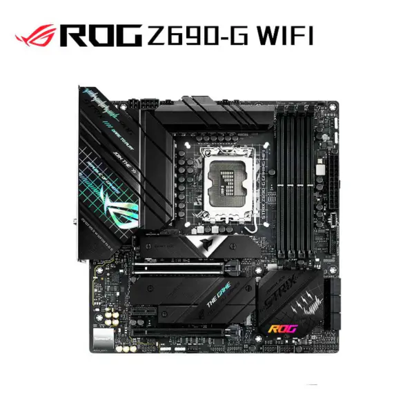 Rog Strix Z690-g Gaming Wifi Compact Matx Placa-mãe com suporte de memória Ddr5 Cpu 12900k 12700k Intl Z690 Lga 1700