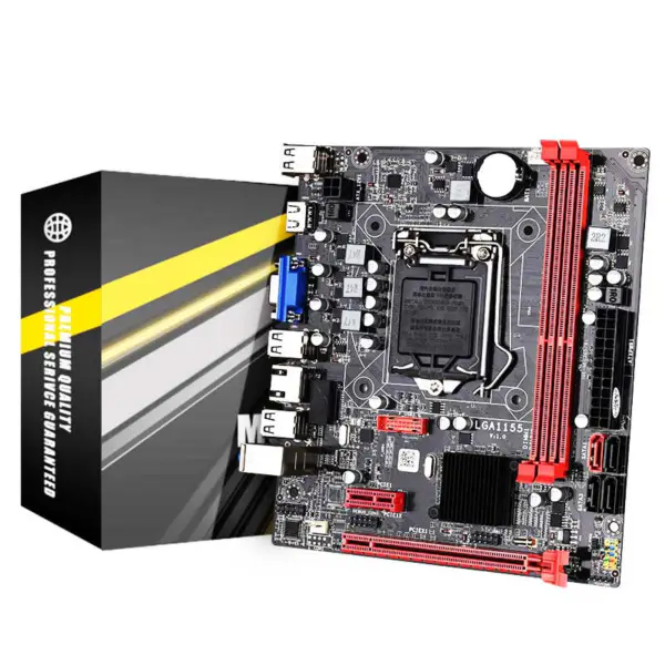 Placa-mãe B75 sem riser Placa-mãe de soquete Lga1155 Placa-mãe de alto desempenho para jogos Ddr3 para PC