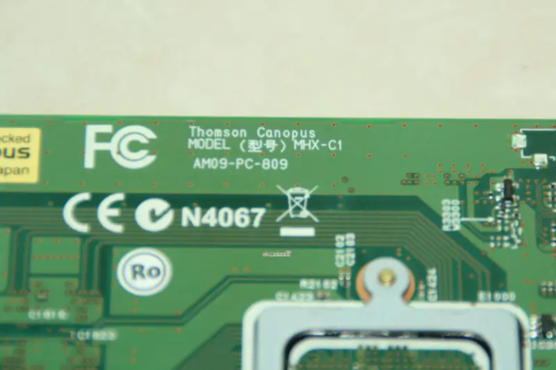 Placa de hardware de alta velocidade Canopus FIRECODER Blu-ray MHX-C1 PCI X1 AM09-PC-809