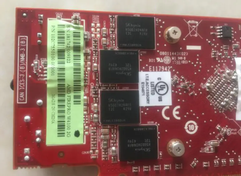 Placa gráfica profissional AMD FirePro W4100 2G DDR5