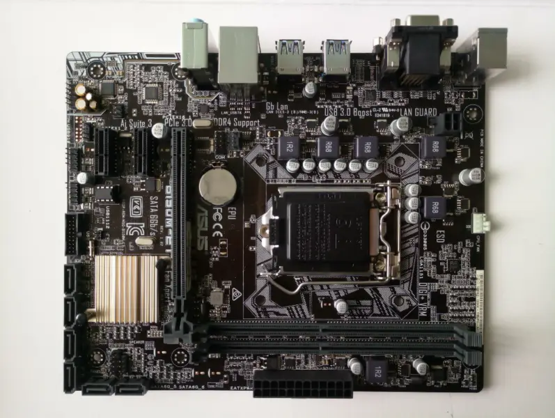 Placa-mãe Asus B150M-ET B150 Socket LGA1151 i3 i5 i7 DDR4 SATA3 Micro-ATX