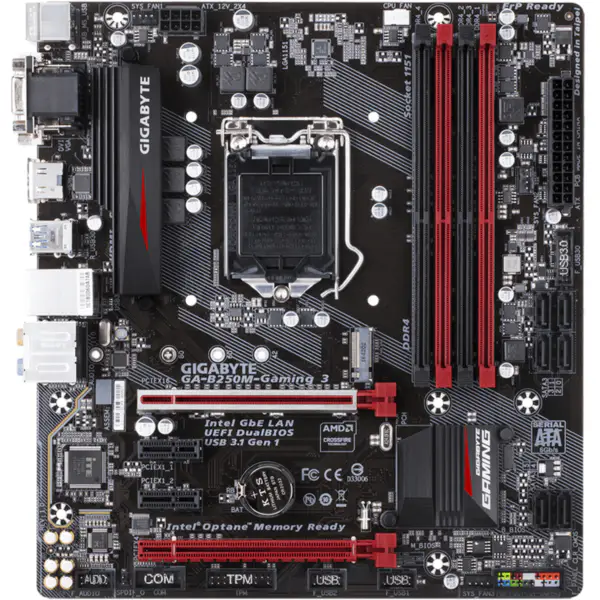 Gigabyte GA-B250M-Gaming 3 Placa-mãe B250M-Gaming 3 B250 Socket LGA 1151 DDR4 USB3.0 SATA3.0