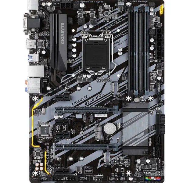 Gigabyte GA-B360 HD3 Placa-mãe B360 Socket LGA 1151 DDR4 USB3.0 SATA3.0 suporte CPU G4900 I3 8100 I5 8400