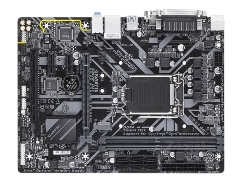 Gigabyte B360M D3V LGA 1151 DDR4 DVI VGA B360 placa-mãe Micro ATX