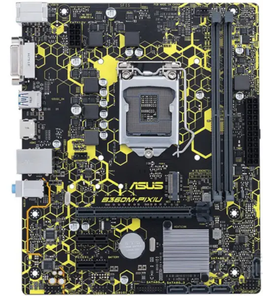 Placa-mãe ASUS B360M-PIXIU LGA 1151 DDR4 32GB USB3.0 SATA III Micro ATX