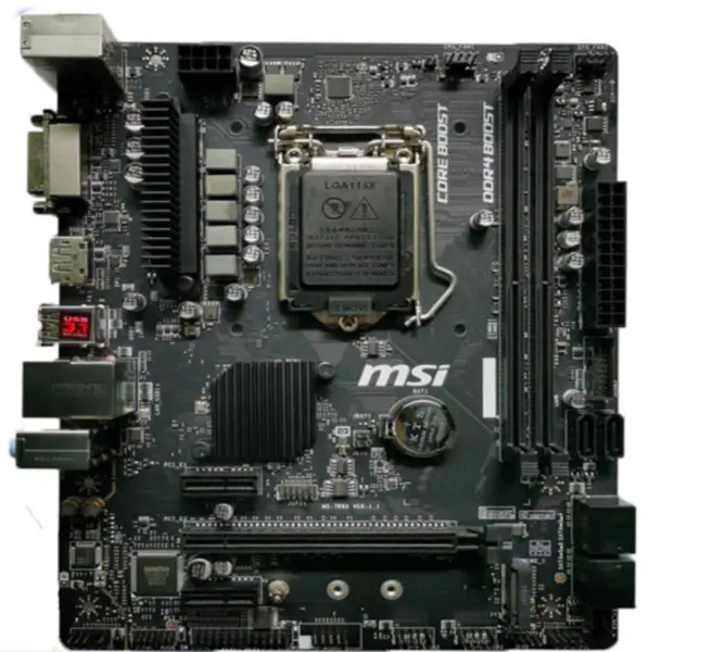 MSI B360M-S02 Placa-mãe LGA1151 DDR4 64GB Suporta CPU de 8/9ª Geração 9700KF 9900K M-ATX