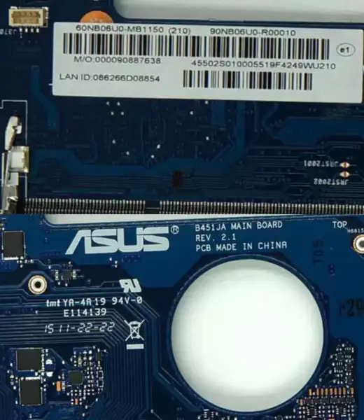 Placa-mãe ASUS B451J B451JA