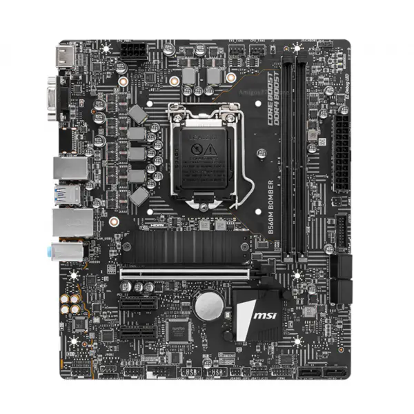 MSI B560M BOMBER Placa-mãe LGA1200 B560 PCI-E 4.0 DDR4 64GB Intel 11ª Geração