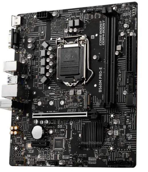 MSI B560M PRO-E Placa-mãe 64GB PCI-E 4.0 M.2 SSD Overlocking VGA USB3.2 Desktop Intel B560
