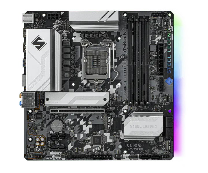 ASROCK B560M STEEL LEGEND Placa-mãe M-ATX Intel B560 128G LGA1200