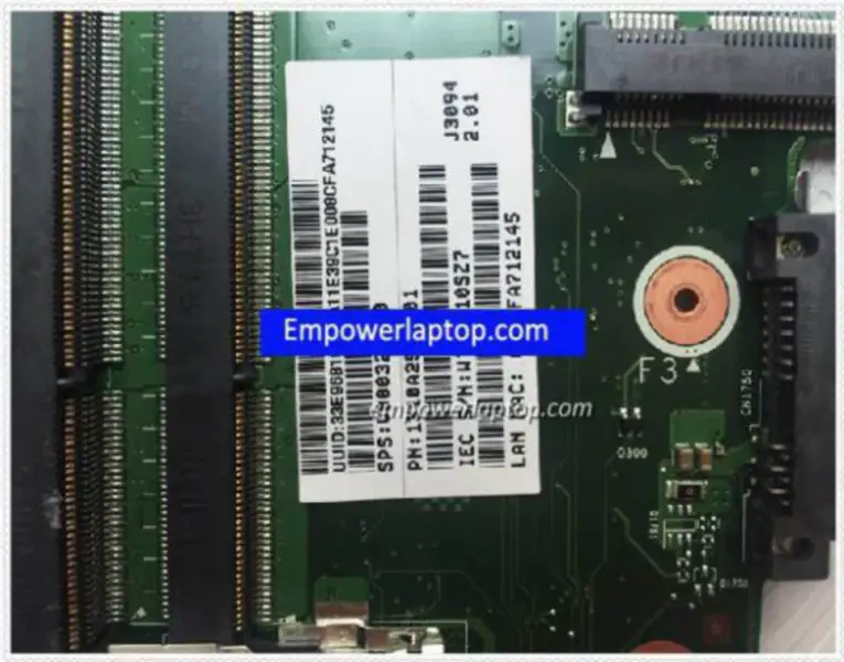 Toshiba BD10F-6060A2566201-MB-A02 Satellite V000325060 Placa-mãe