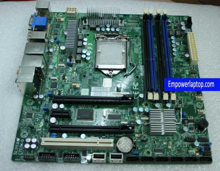 SuperMicro C7SIM-Q 1156-pin Placa-mãe para servidor Dual NIC suporta CPU I3 I5 I7 Xeon
