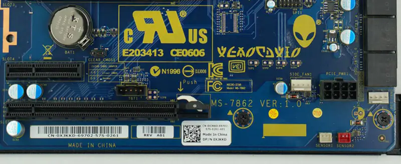 DELL 0FRTKJ FRTKJ XJKKD 0XJKKD Placa-mãe Alienware Area 51 R2 A51 X99 MS-7862