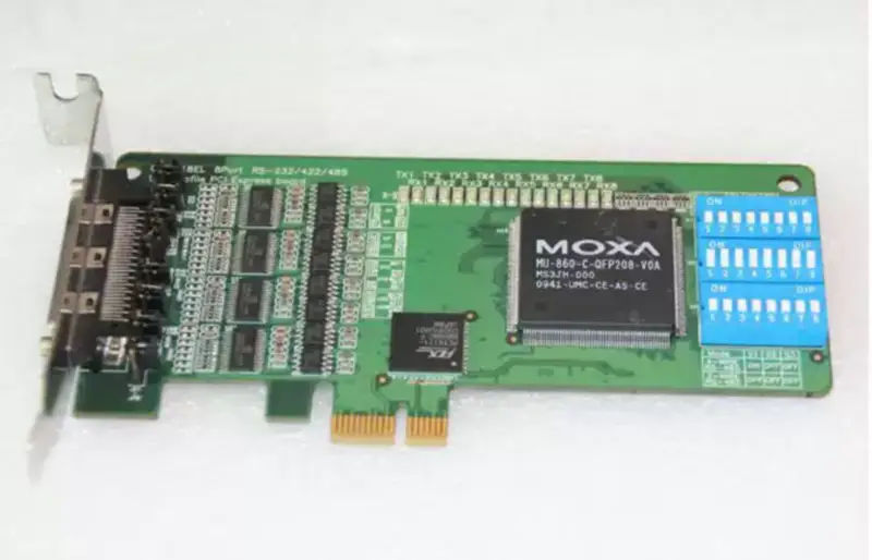 MOXA CP-118EL 8 PORTAS RS-232/422/485 CARTÃO SERIAL PCIe placa-mãe industrial