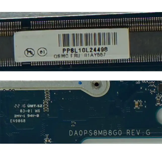 DA0PS8MB8G0 para Lenovo Thinkpad 13 Laptop Placa-mãe FRU 01AY547 01AY557 01AV598 SR2EY I5-6200U DDR3L