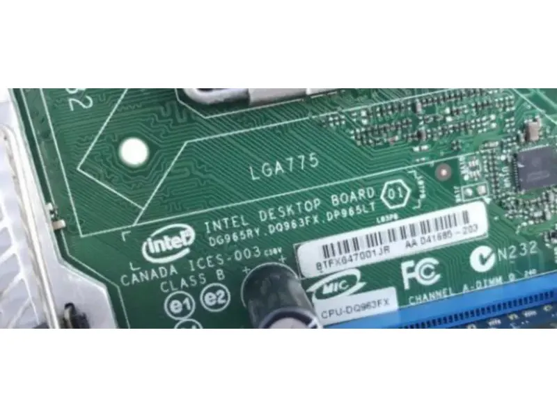 Intel DG965RY DQ963FX DP965LT placa-mãe industrial suporte dual core