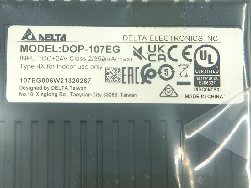 Ecrã tátil Delta DOP-107EG