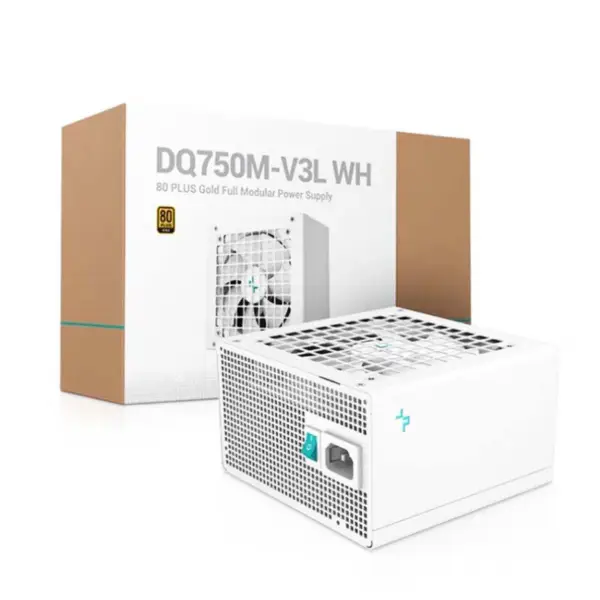 Fonte de alimentação de 750w para desktop Deepcool Dq750m-v3l 80plus Gold 47~63hz