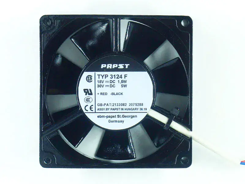 PAPST TYP3124F Ventilador DC 18V 5w 30V