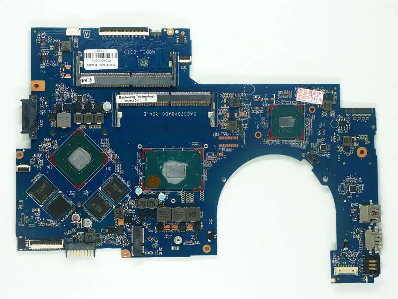 Placa-mãe HP 17-AB 17-W 915468-601 915468-001 DAG37DMBAD0