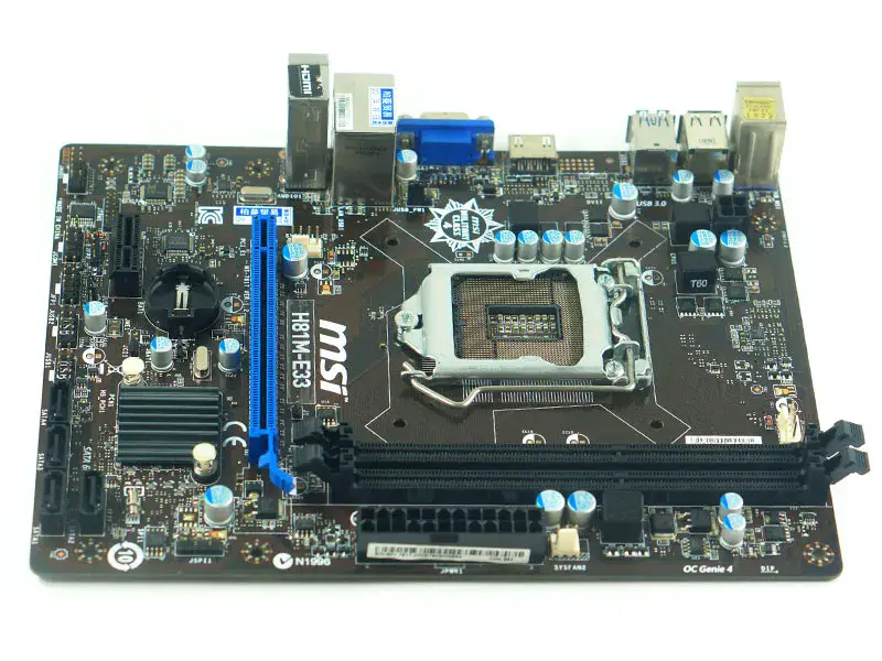 MSI H81M-E33 Placa-mãe LGA 1150 Intel H81 DDR3 Micro ATX