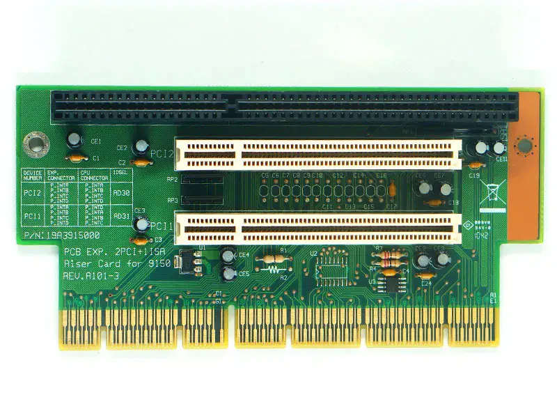 Placa Riser 9150 REV.A101-3 da Advantech 19A3915000