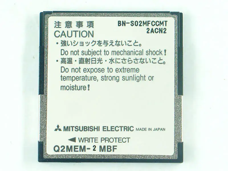 Cartão de Memória Flash Linear Mitsubishi Q2MEM-2MBF 2M BYTES
