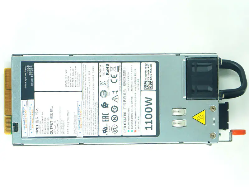 Fonte de alimentação DC de 1100W PSU para Dell R620 R630 R720 R730XD R520 NX3200 1100W 5G4WK Y1MGX E1100D-S0