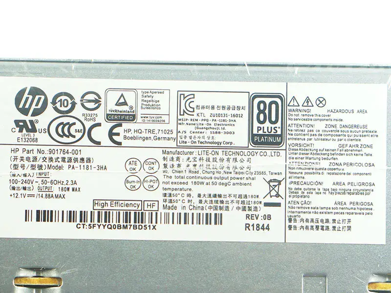 Fonte de alimentação HP PA-1181-3HA 901764-001