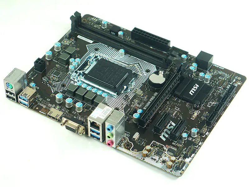 Placa-mãe MSI B150M PRO-VH B150 LGA 1151 G4560 Micro-ATX
