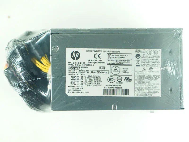 633186-002 DPS-600WB A 600W para fonte de alimentação HP ENVY 810 Phoenix h9-1400t CTO
