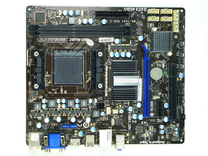 MSI 880GMS-E41(FX) Placa-mãe AM3+ DDR3 SATA3