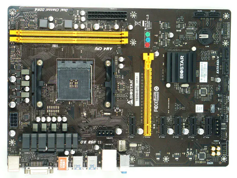 Placa-mãe Biostar TB350-BTC Soquete AM4 DDR4