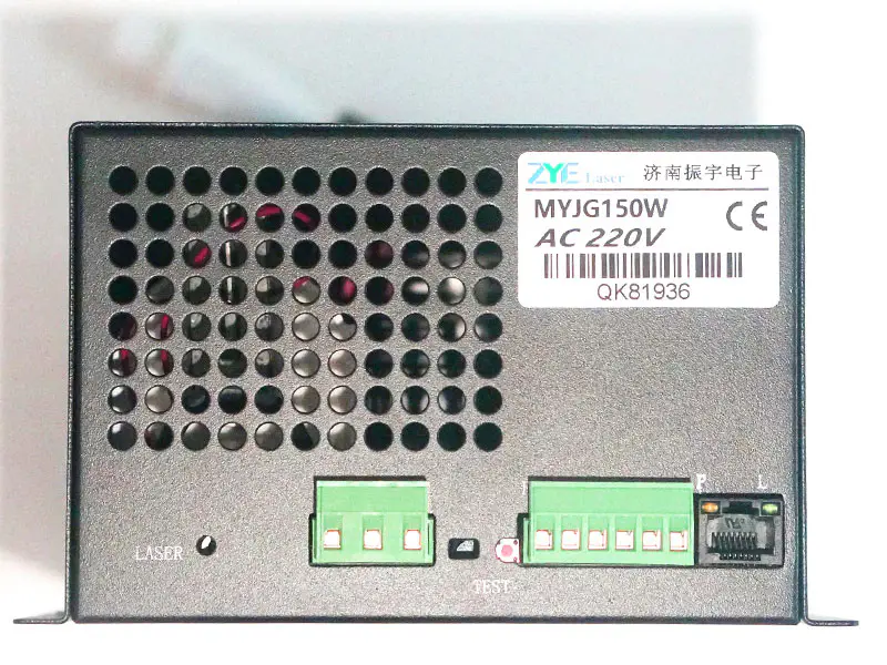 Fonte de alimentação do laser de CO2 130-150W para máquina de corte de gravura a laser de CO2 MYJG-150W