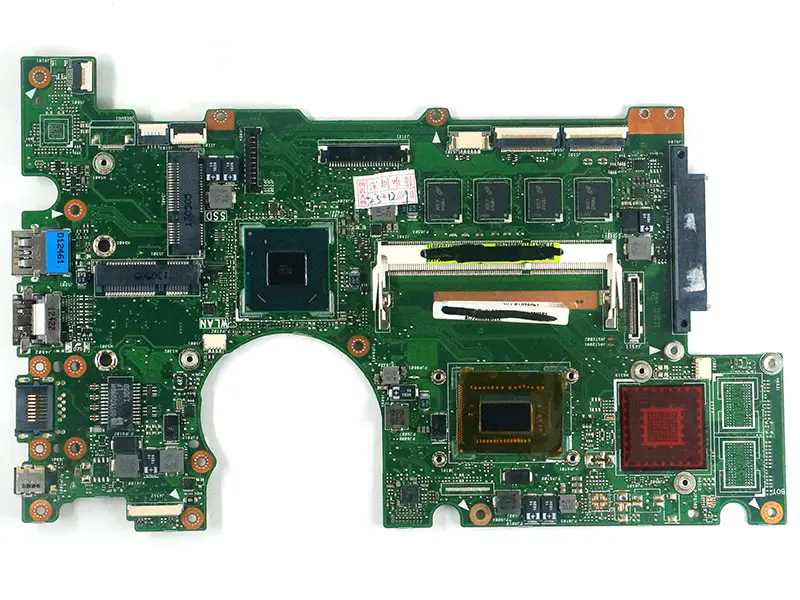 B400A Placa-mãe I5-3317U CPU REV2.0 4GB RAM Para Asus B400VC B400V B400A Placa-mãe para portáteis