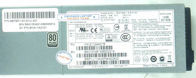 Fonte de alimentação Advantech YM-2112A YM-2112AA01R