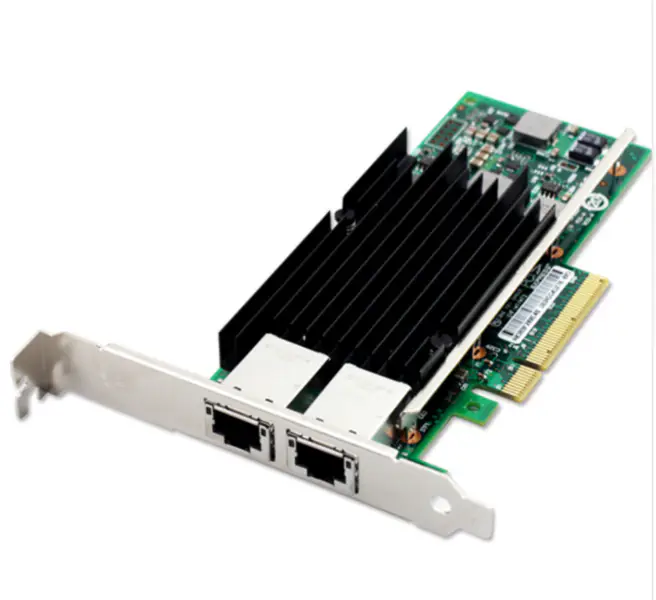 Placa adaptadora de rede convergente original Intel X520-T2 X540-T2 10Gps RJ45 PCI-E E10G42BT Ethernet