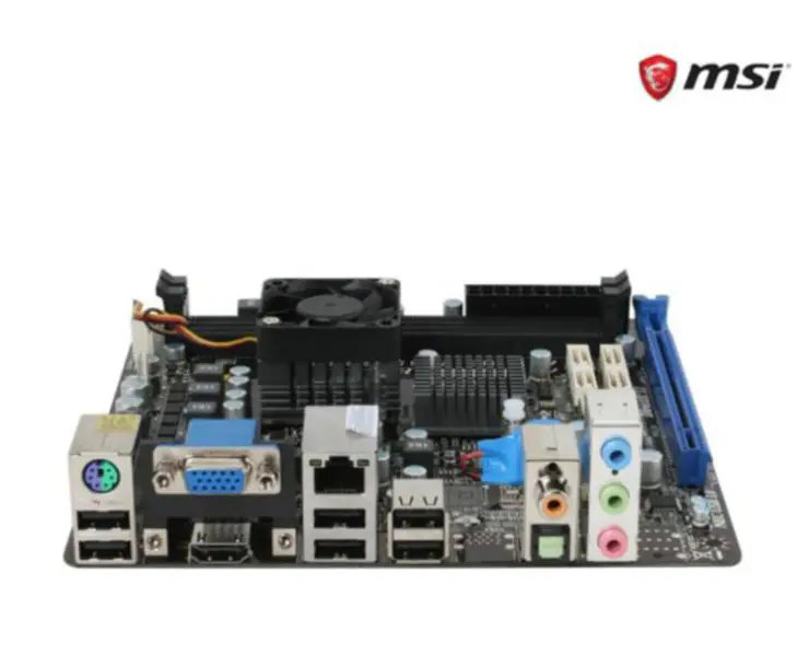 MSI E350IS-E45 APU AMD E-350 (1,6 GHz, núcleo duplo) Mini placa-mãe ITX AMD Hudson M1