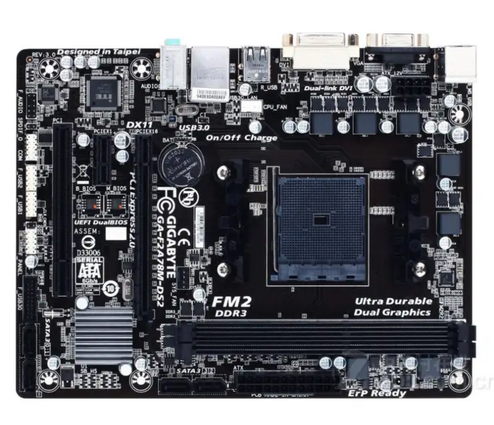 Gigabyte GA-F2A78M-DS2 Placa-mãe A78 Socket FM2 DDR3 USB3.0 SATA3