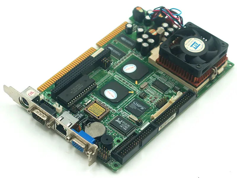 Placa-mãe FB2502 VER:1.4 com CPU e FAN