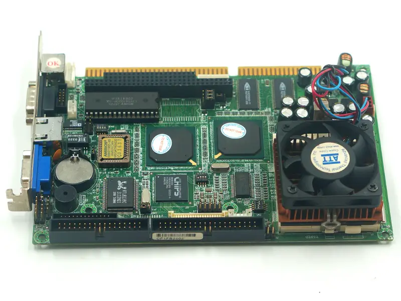 Placa-mãe FB2502 VER:1.4 com CPU e FAN
