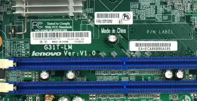Placa-mãe Lenovo G31T-LM V1.0 T4900V M6900 45C2882 53Y3282
