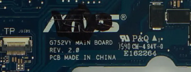 Placa-mãe Asus G752VY GTX980M-4G para computador portátil G752V G752 com CPU I7-6700HQ