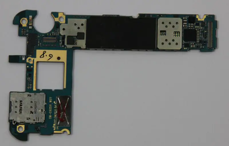 Samsung Galaxy S6 Edge G925A Placa-mãe desbloqueada 32GB com Chips